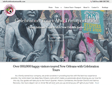 Tablet Screenshot of celebrationtoursllc.com